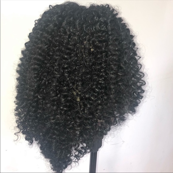 ?Judy?BLACK AFRO KINKY CURLY LACEFRONT WIG ?NWT main image 6